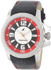 Fastrack Men's Watch Analog, Multicolor Dial   Leather Strap, 3029SL03